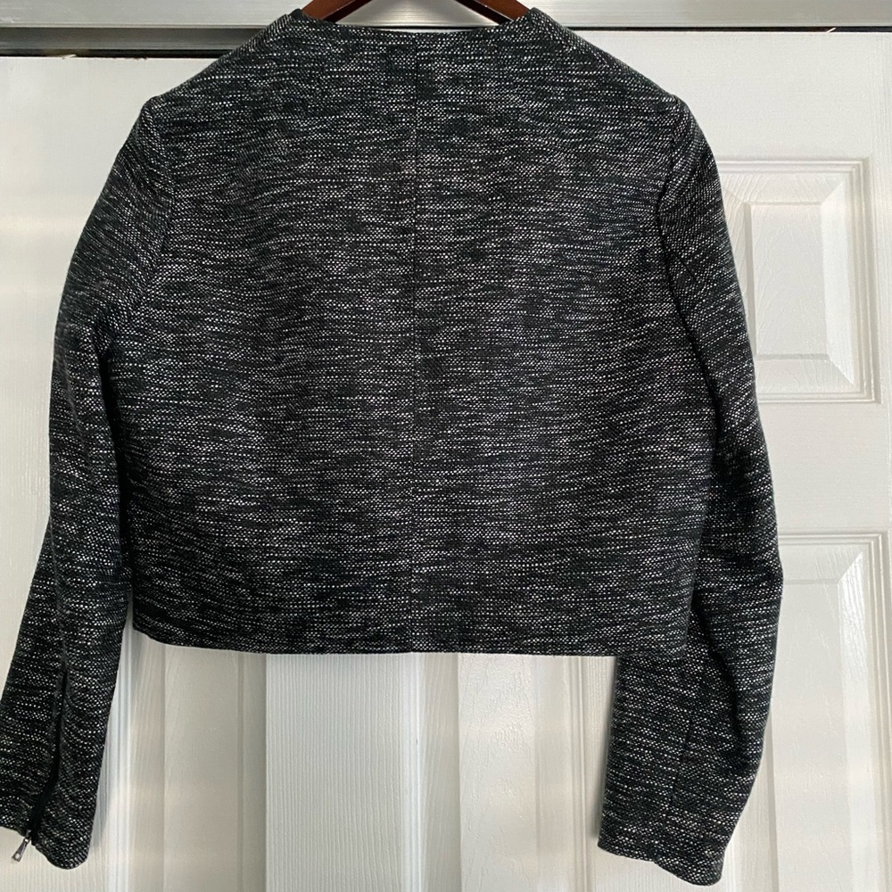 Anne Klein Black and White Tweed Blazer - Picture 7 of 10